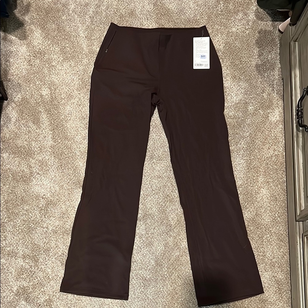lululemon athletica smooth fit pull on high rise Pants in espresso size 12